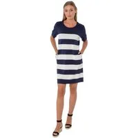 Estefania for woman Sommerkleid 195-5201, in Ringeloptik mit 1/2 Arm