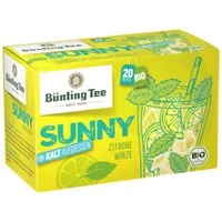 Bünting Tee Tee, Bünting Tee Bio Sunny Zitrone-Minze Geschmack 20x2,5g Packung 50g