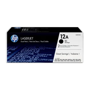 Original Q2612AD HP 12A LJ Cartridge (2) black ST