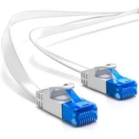 deleyCON deleyCON 25m CAT6 flaches Patchkabel Flachkabel Netzwerkkabel LAN LAN-Kabel