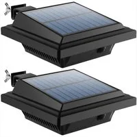 KingLux LED Dachrinnenleuchte 40LEDs Solar dachrinnenleuchten für außen mit Lichtsensor, Lichtsensor, LED fest integriert, Kaltweiss, Warmweiss