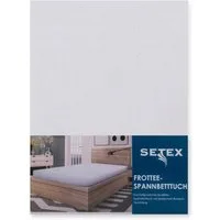 SETEX Spannbettlaken Frottee, Frottee, Gummizug: rundum, (1 Stück), uni, Frottee