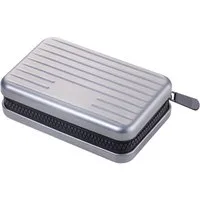 TROIKA Kartenetui Aluminium mit Schutz vor Datendiebstahl – Kartenetui im Koffer-Design (9 Fächern für bis zu 20 Karten), Cardholder in verschiedenen Farben, RFID Schutz, 10,5 x 7 x 3 cm