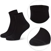 footart Kurzsocken Bambus Viskose Socken 3 Paar Bambussocken Softrand (6-Paar, 6 Paar) verstärkte Ferse und Spitze, Softrand Komfortbund, handgekettelt