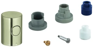Grohe Metallgriff 47984 DN 15 Mengengriff EcoButton nickel gebürstet, 47984EN0 47984EN0