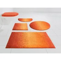 Grund Badematte Mistral, Höhe 20 mm, rutschhemmend beschichtet, fußbodenheizungsgeeignet, Kunstfaser, rund, meliertes Design, Ombré-Look, auch als 3 teiliges Set, Made in Europe