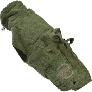 TAKE CARE Bademantel für Hunde M 44 cm