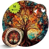 MagicHolz Puzzle Herbstbaum des Lebens Tree of Life Holzpuzzle (2D), 212 Puzzleteile
