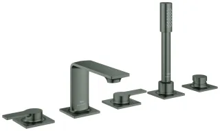 GROHE 5-Loch Wannenarmatur Allure 25221_1 hard graphite gebürstet, 25221AL1 25221AL1