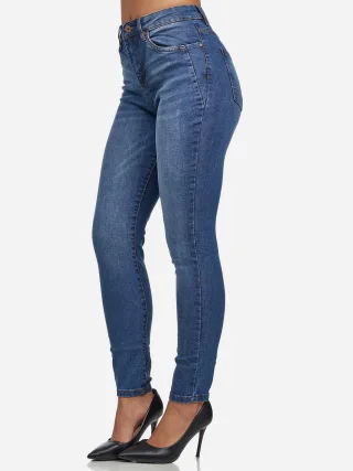 Tazzio Damen Skinny Fit High Waist Jeans