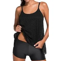 Badekönig Tankini (2 teilig) im Häkellook mit Hotpants, Cup B/C
