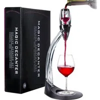 Dimono Dekanter Magic Wein Dekanter – Luxus Weindekanter mit Belüfter & Ausgiesser, (Luxus, Wein-Dekanter), Ausgießer
