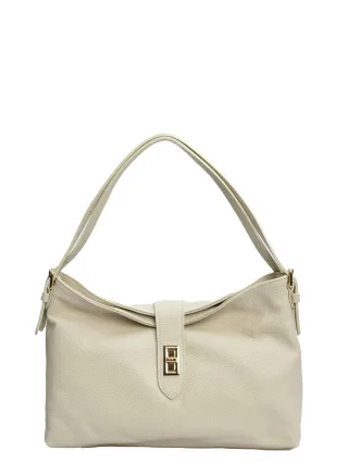 Anna Luchini Beige Rindsledertasche