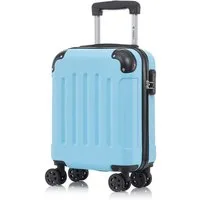 YONSLY Hartschalen-Trolley Hartschalen-Koffer Trolley 360° Rollen, robuster Reisekoffer, 4 Rollen, mit Zahlenschloss, für Business und Urlaub 46/55/66/76 cm