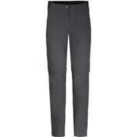 Bergson Outdoorhose AALBORG Vario Zipp-Off (slim) Damen Wanderhose, recycelt, elastisch, sportlich, Normalgrößen, grau