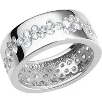 Vivance Fingerring 925/- Sterling Silber rhodiniert glanz Zirkonia