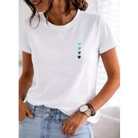 RMK T-Shirt Damen Shirt Classic Basic Herz aus Baumwolle