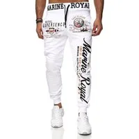 L.gonline Jogginghose Herren JoggingHOSE lang, Trainingshose Baumwolle, Sporthose mit (Sweatpants, 1-tlg) mit elastischem Bund
