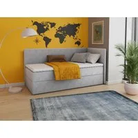 Sofnet Boxbett Flame (mit Bettkasten, Bonell-Matratze und Topper), Einzelbett, Polsterbett, Boxspringbett, Kinderbett, Jugendbett