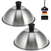 bremermann Brathaube Burgerhauben-Set 2er // je 16 cm // Grillhaube Schmelzglocke, (2-tlg)
