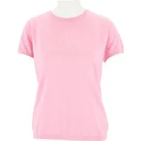 halsüberkopf Accessoires Kurzarmshirt mit Ajourmuster Uni