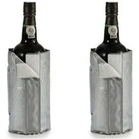 TSB Werk Wein- und Sektkühler 2x Sektkühler Weinkühler Flaschenkühler, Getränkekühler, Kühlmanschette, Kühlpads