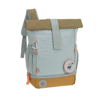 Lässig Kindergartenrucksack Rolltop - Nature light blue