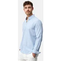Indicode Langarmhemd Herren Brayden Herrenhemd Langarm mit Button-Down-Kragen