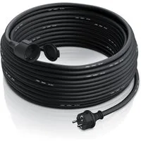 Brandson Stromkabel Verlängerung für den Außenbereich 3500W, Outdoor, IP44, 40m Verlängerungskabel, Typ F (Schuko), Schutzkontakt-Kupplung (4000 cm), Verlängerungskabel mit Schuko Stecker & Schutzkappe, Elektrokabel 230V
