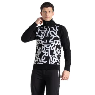 Dare 2B - "Speed" Sweatshirt mit halbem Reißverschluss für Herren Langärmlig (Schwarz/Weiß)