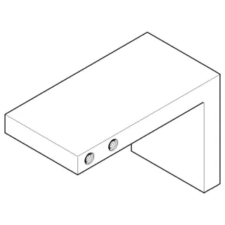 Dornbracht Wandhalter links BTH+PH - 081798500-00 chrom