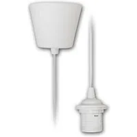 McShine Lampenfassung E27 Lampenaufhängung weiß, 230V/60W, PVC-Kabel