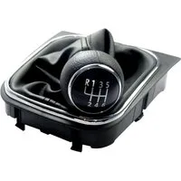 L & P Car Design Schalthebel Schaltsack Schaltknauf Auto für VW EOS Jetta Golf 5 + 6 Scirocco (Set, 1 St., Schaltknauf + Schaltsack + Rahmen), Plug&Play Montage