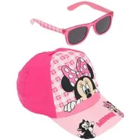 Disney Minnie Mouse Baseball Cap Kinder Cap mit Sonnenbrille Baumwolle Alltag Freizeit (Spar-Set)
