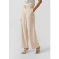s.Oliver Chinos Hose Wide-Leg-Hose mit Elastikeinsatz und Gürtel