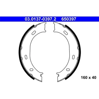 ATE Bremsbackensatz hinten Mercedes Sprinter 2-3 t VW LT 28-35 28-46