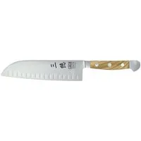 Güde Messer Solingen Kochmesser Güde Alpha Olive Santoku mit Kullen, 18 cm X546/18