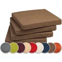 sunnypillow Stuhlkissen 4er Set Kissen 40 x 40 x 5 cm, Sitzkissen Sitzauflage für Stühle, Bänke