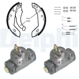 Delphi Bremsbacken vormontiert hinten Peugeot 205 KP833
