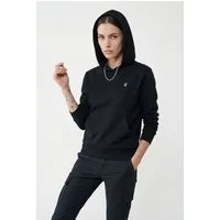 hummel Kapuzensweatshirt HMLPULSE W SWEAT HOODIE mit gesticktem Chevron-Logo, aus weichem Sweatstoff, normale Passform