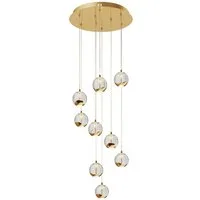 Lucande Hängeleuchte Hayley, 9 x 5 W LED, warmweiß