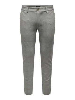 ONLY&SONS - ONSMARK SLIM CHECK PANTS 9887 NOOS Chinchilla - Gr. - 32