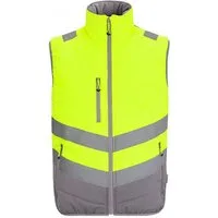 Regatta Professional Warnweste Hi-Vis 2-Tone Thermal Baffle Sicherheitsweste winddicht