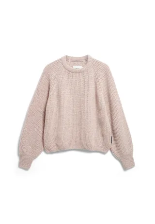 Armedangels - RIB KNIT SWEATER honey melange - Gr. - S