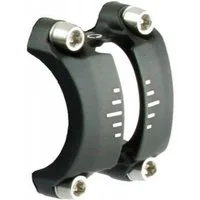 by.schulz Fahrradlenker By,Schulz Vorbaukappe SDS 4-Loch Ø31,8 mm schwarz inkl. 4x M5 T25 Schr