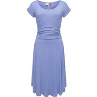 Ragwear Sommerkleid Yvone Solid leichtes Jersey-Kleid mit Taillengürtel
