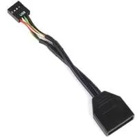 USB 2.0 Adapter G11303050-RT, 9Pin Buchse > 19Pin Stecker schwarz, 10cm
