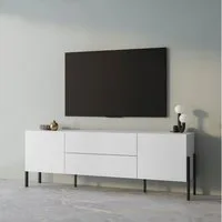 OTTO home Lowboard Jukon,Breite 200 cm, moderne grifflose TV-Kommode,2 Türen/2 Schubladen, TV-Schrank mit viel Stauraum, TV-Board, push-to-open-Funktion