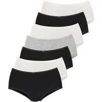 Vivance Taillenslip (7er-Pack) aus weicher Baumwollqualität mit feiner Spitzeneinfassung