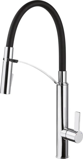 Neuesbad Pure Spültischarmatur chrom / schwarz DE1BGBB7201